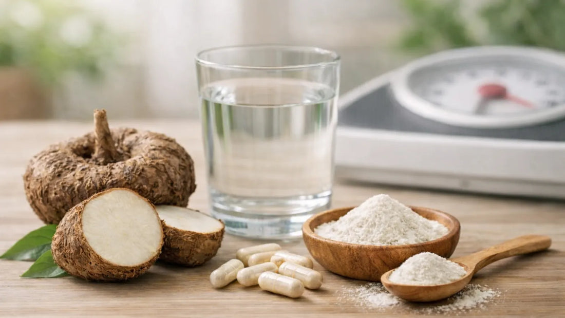 ألياف الجلوكومانان للتخسيس ودعم الشعور بالشبع بشكل طبيعي