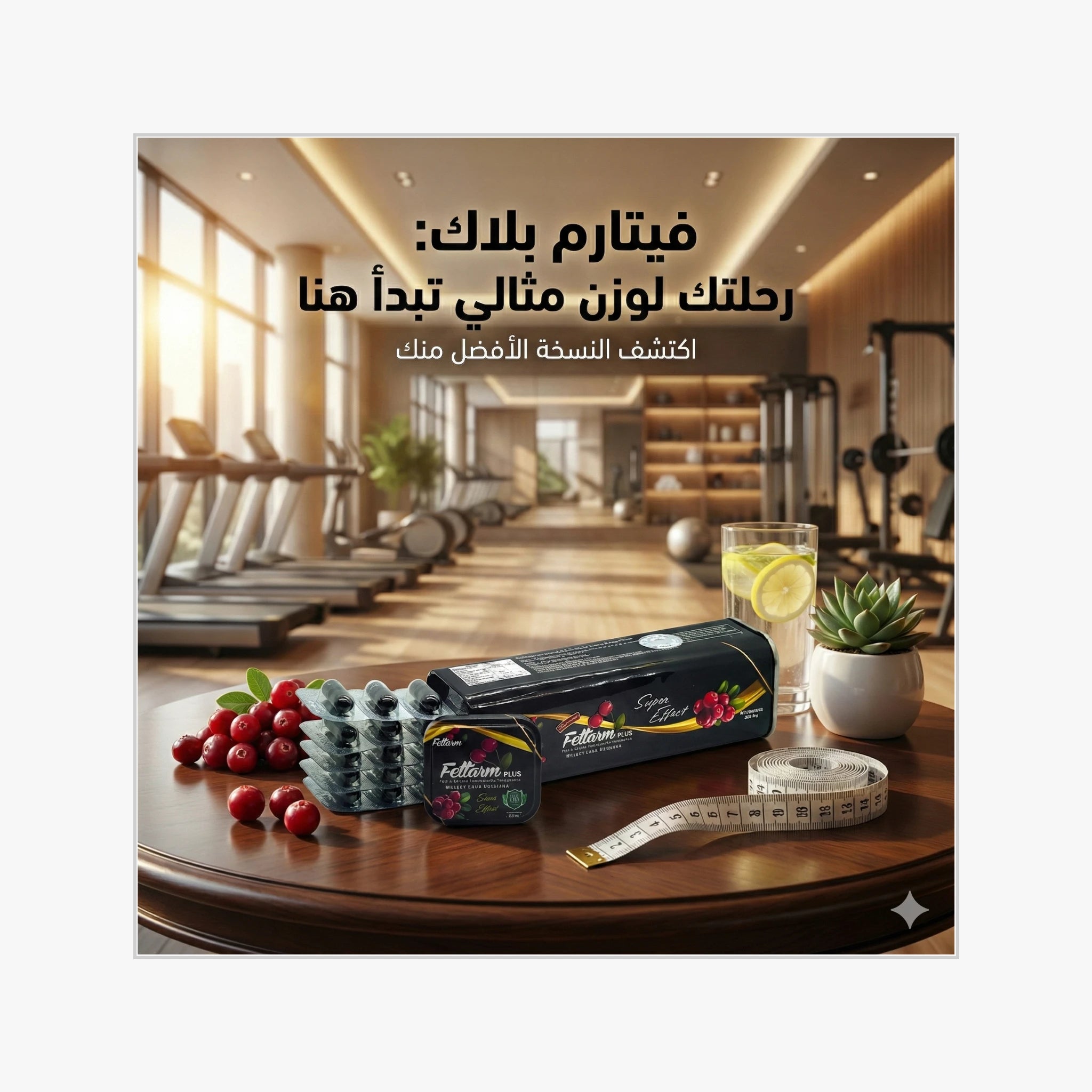 فيتارم بلاك بلس رفيقك في الجيم والتمارين الرياضية لزيادة معدل الحرق والنشاط