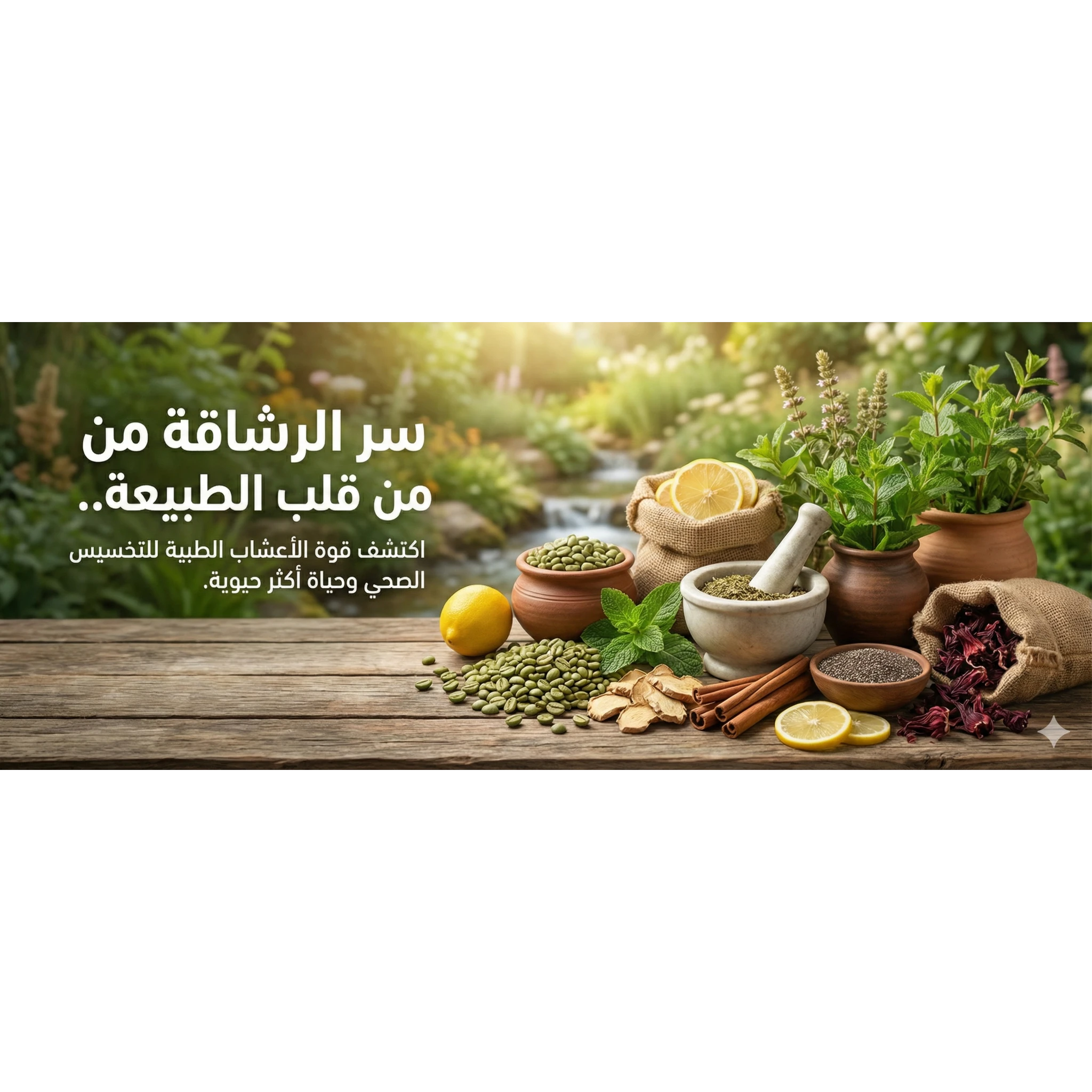 القهوة الخضراء وأعشاب طبية متخصصة في حرق الدهون والتخسيس بشكل طبيعي