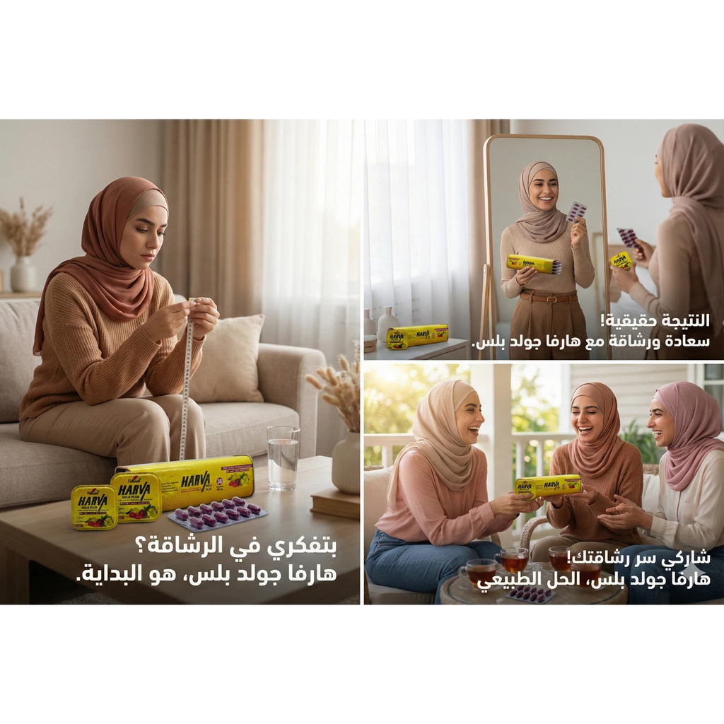 قصص نجاح وتجارب سيدات مع هارفا جولد بلس للوصول للرشاقة ونحت القوام