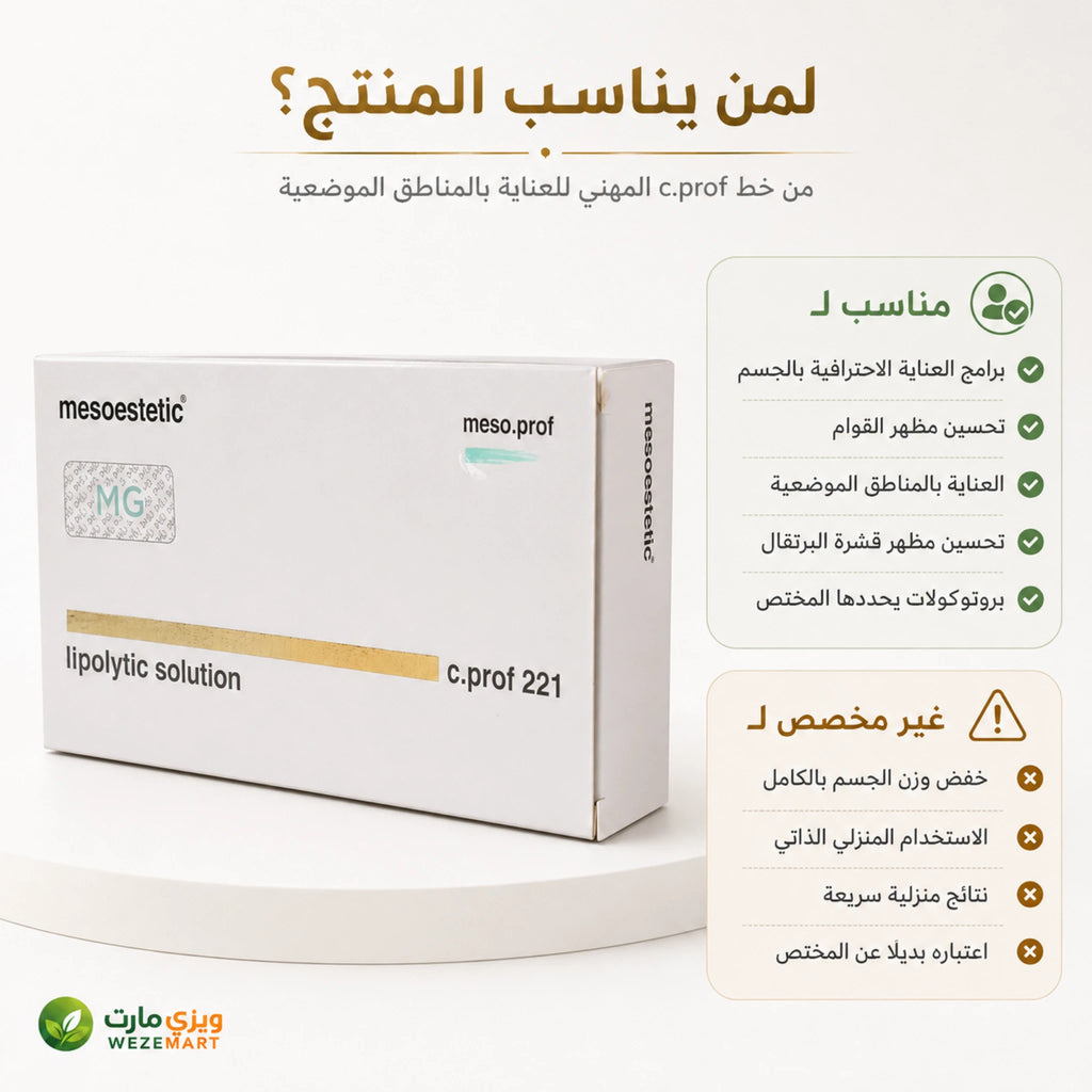 لمن يناسب ميزوستاتيك للعناية الاحترافية بالمناطق الموضعية وتحسين مظهر السيلوليت