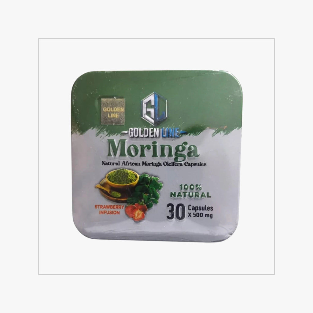 عبوة حبوب مورينجا جولدن لاين الأصلية للتخسيس بتركيبة نباتية