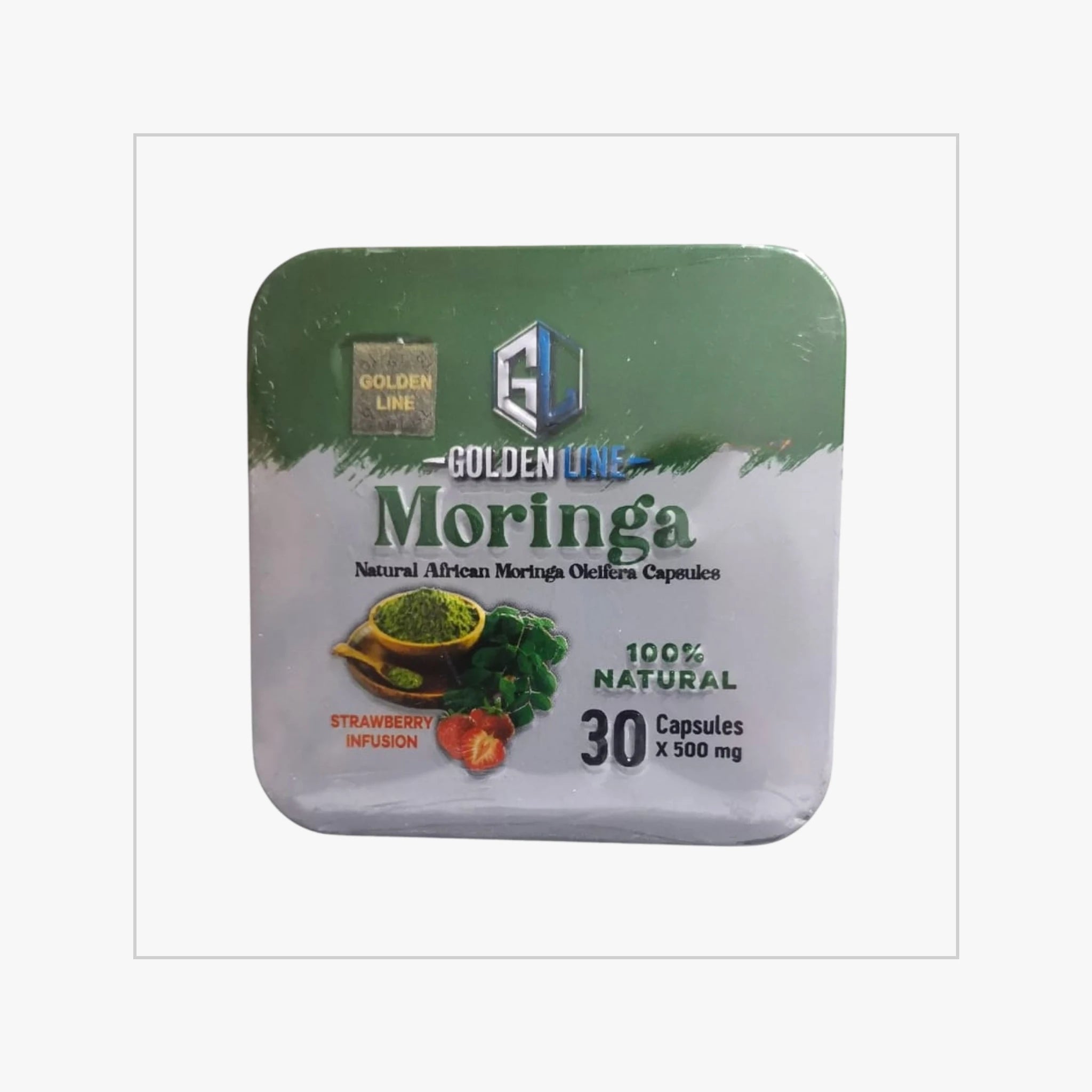 عبوة حبوب مورينجا جولدن لاين الأصلية للتخسيس بتركيبة نباتية