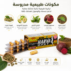  مكونات كبسولات هارفا للتخسيس تحتوى على الشاي الاخضر والقهوة الخضراء