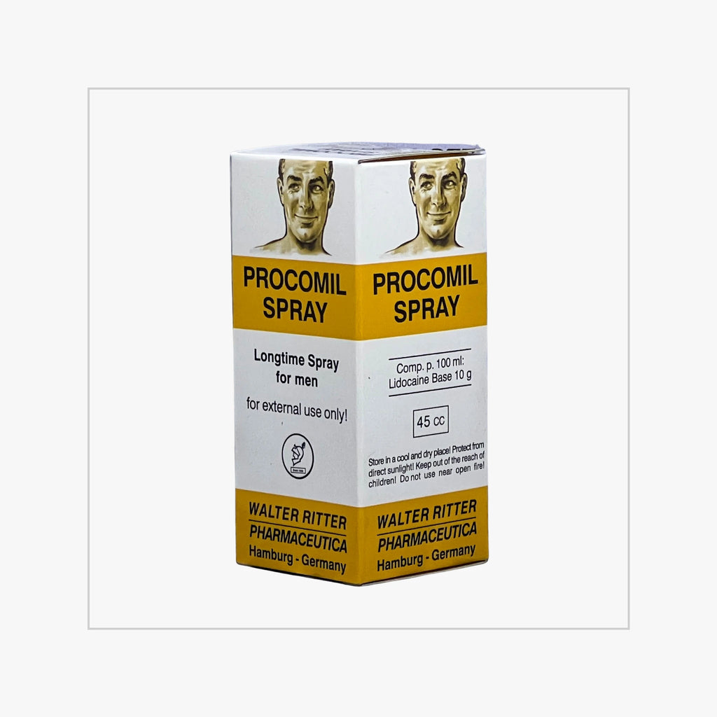 علبة بخاخ بروكوميل الأصلية – منظر أمامي